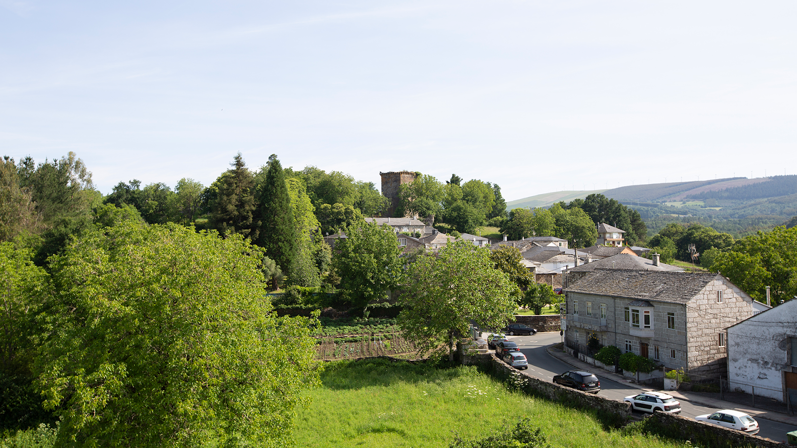 Castroverde locality view on the Camino Primitivo route