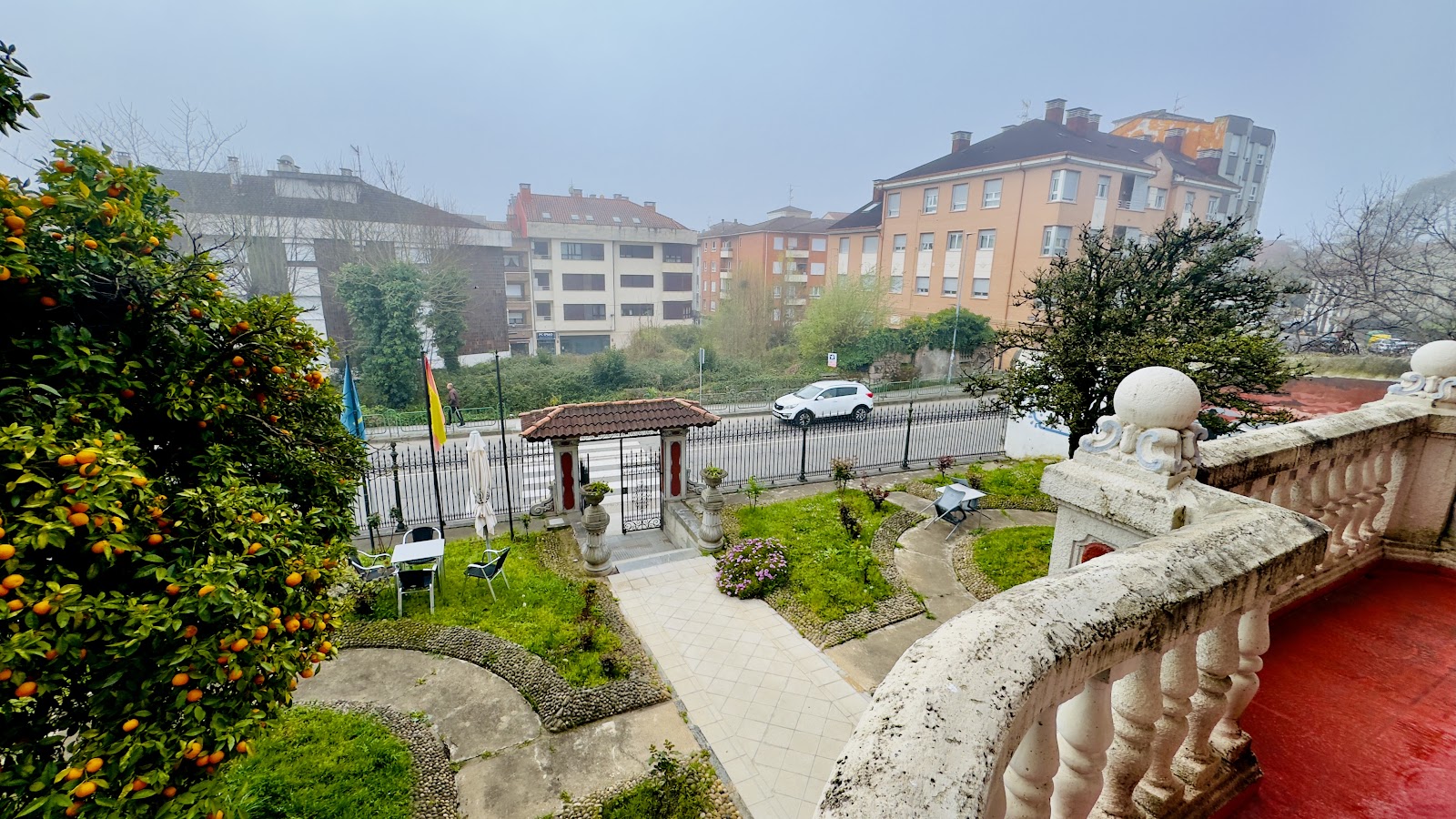Grado locality view on the Camino Primitivo route