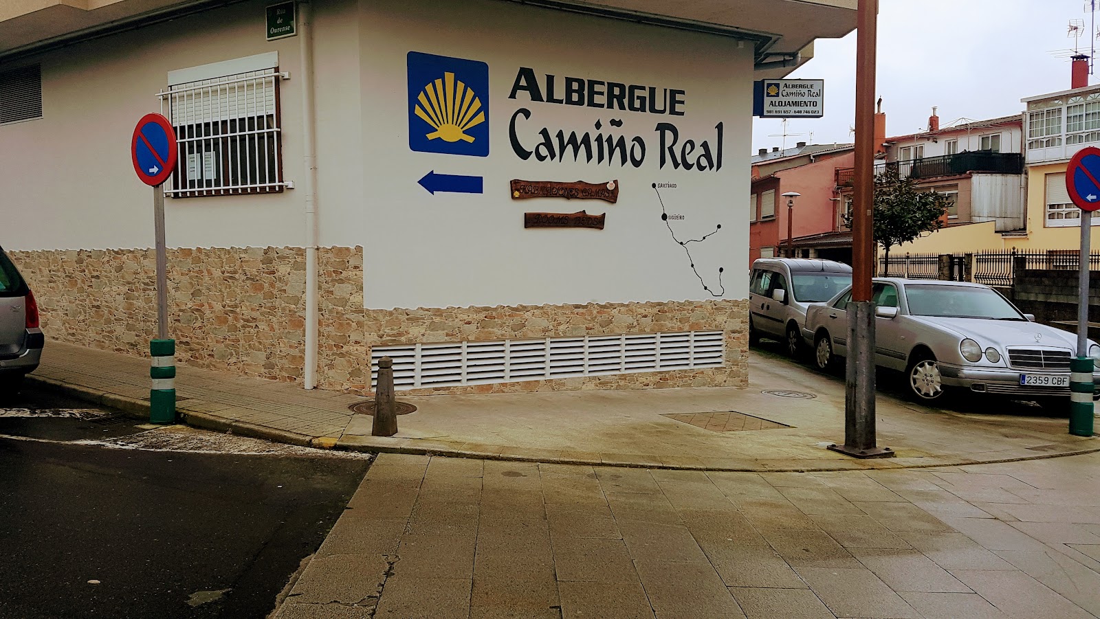 Sigüeiro locality view on the Camino Inglés route