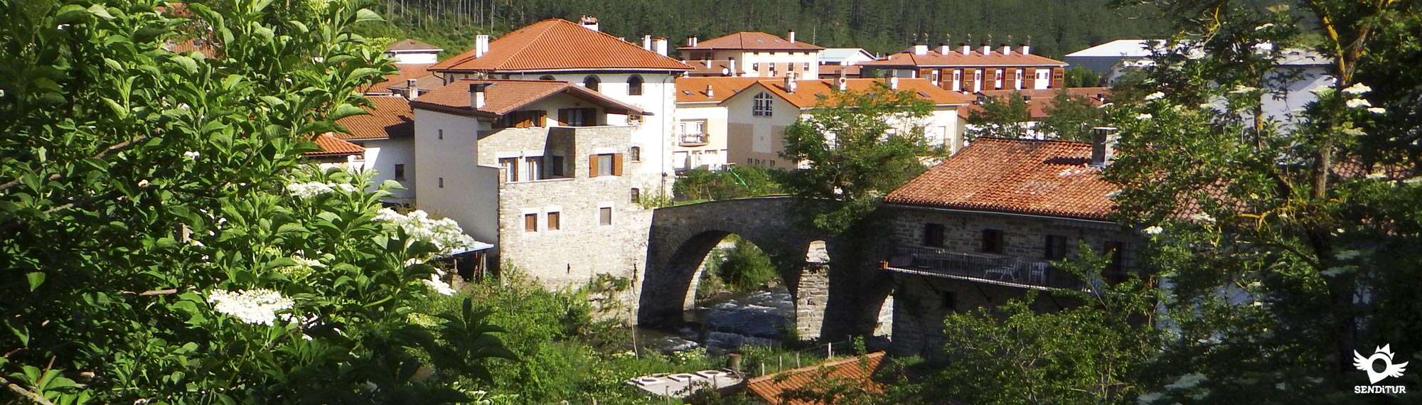 Zubiri locality view on the Camino Frances route