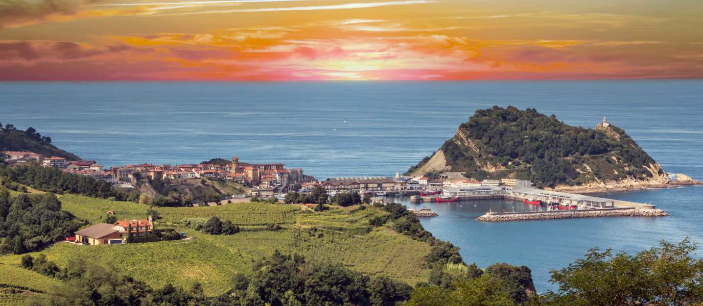 Getaria locality view on the Camino del Norte route
