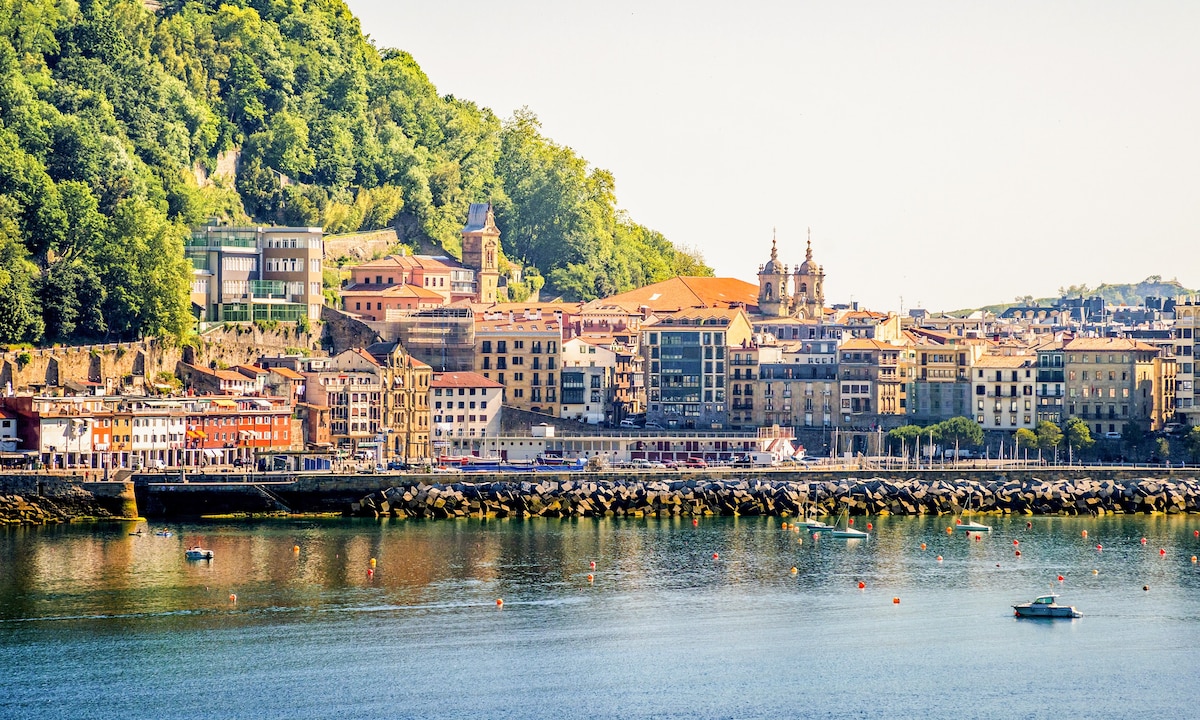 Irun locality view on the Camino del Norte route