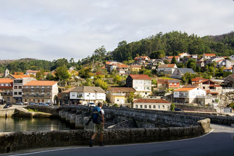 Arcade locality view on the Camino Portuguese route