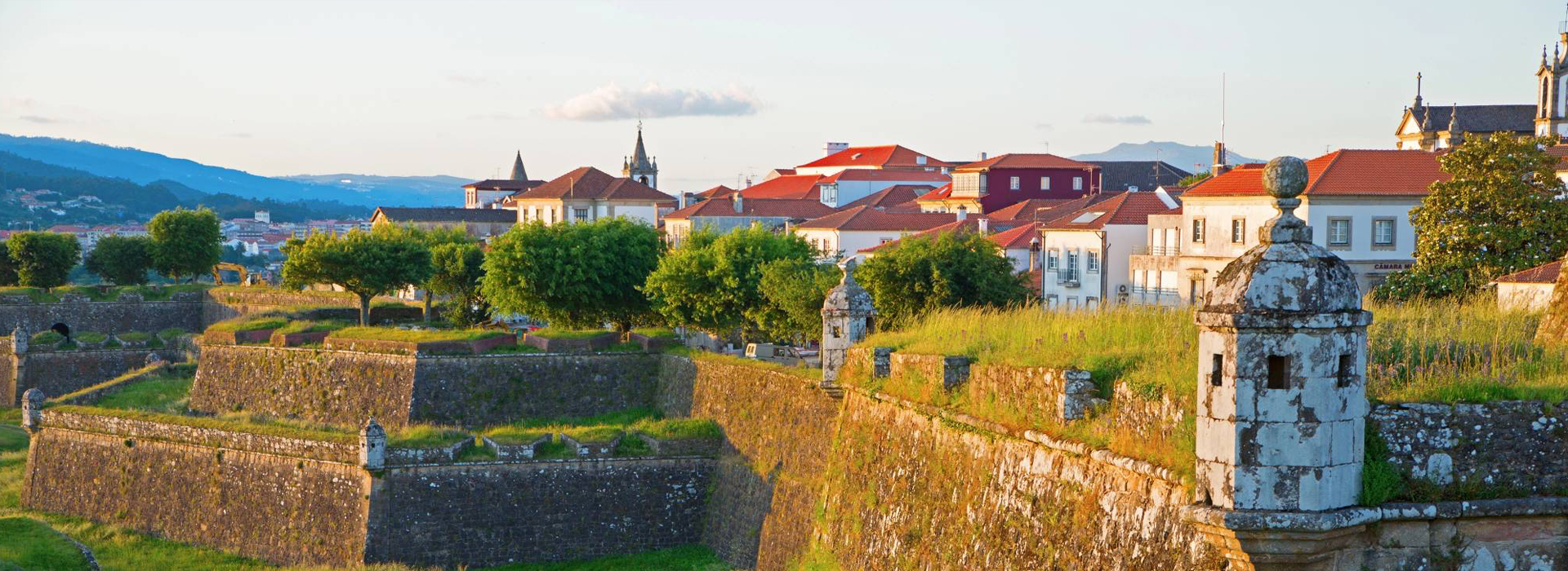Valenca locality view on the Camino Portuguese route